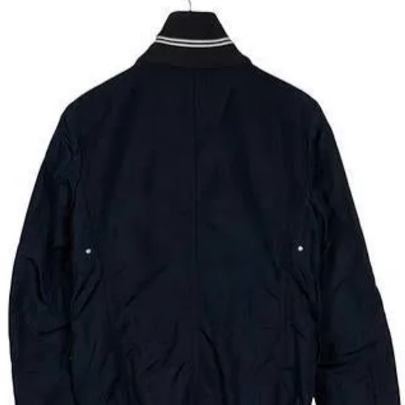 Kids boys' blue Moncler puffer jacket with long sleeves, - Picture 2 of 10